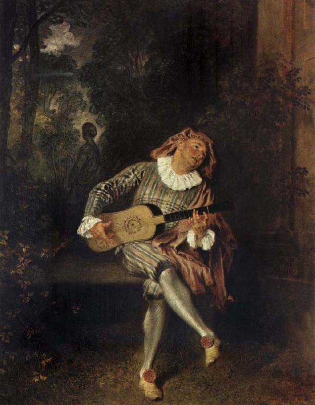 Jean-Antoine Watteau Mezzetin Germany oil painting art